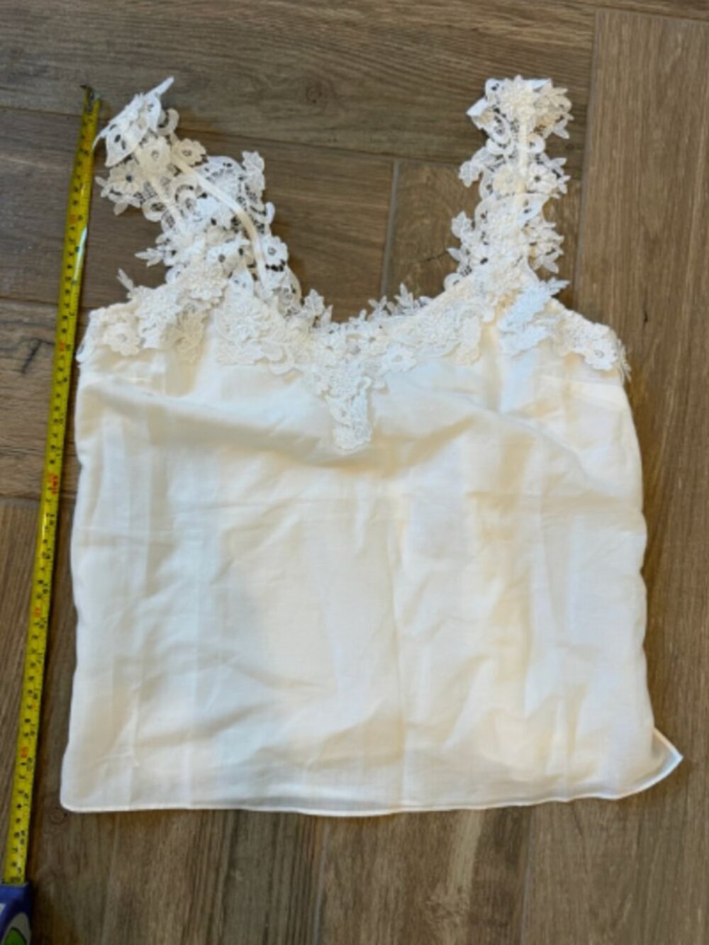 Cami nyc floral ivory camisole tank top xxs (no tags)